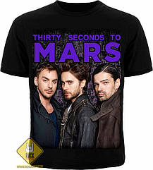 Футболка 30 Second To Mars (фото групи), Розмір XXXL (XXL Euro)