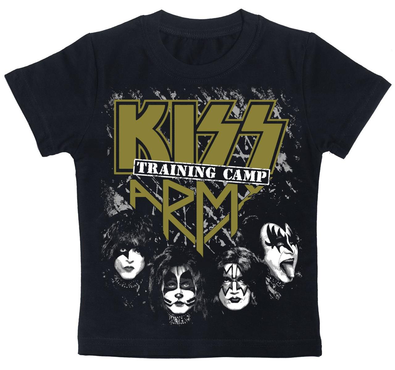 Дитяча футболка Kiss (training camp) чорна, Розмір 2-3 роки