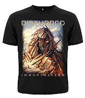 Мужская черная футболка Disturbed "Immortalized", Размер XXXL (XXL Euro)