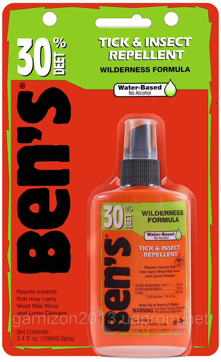 Репелент проти комах Ben's 30 Spray Pump Insect Repellent 