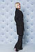 Пальто жіноче чорне кашемірове, фото 3