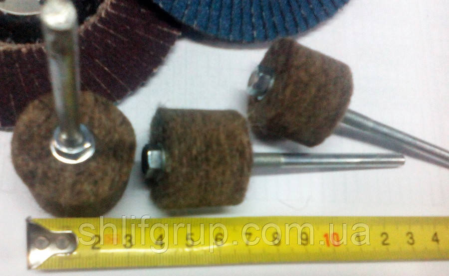 Повстяний 30 мм на дриль круг полірувальний, фото 1