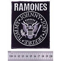 Нашивка Ramones прямоугольная 98х120 мм.