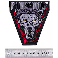 Нашивка Powerwolf (волк в терновом венце) 108x120 мм