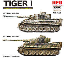 TIGER I ранній. З повним інтер'єром, прозорими деталями, робочими траками. RFM RM-5025, фото 4