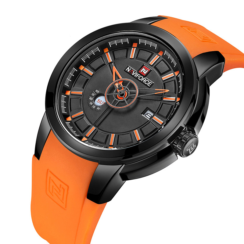 Чоловічі наручні кварцові годинники Naviforce NF9107-BBO, фото 1