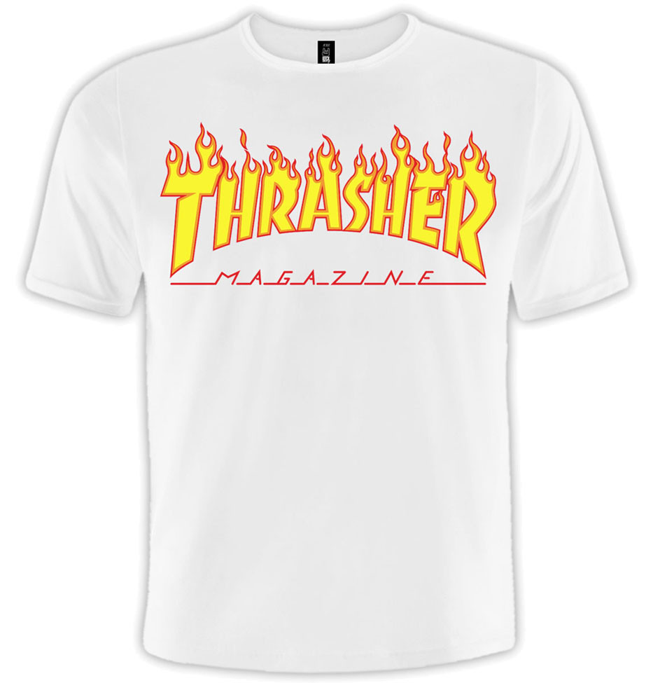 Футболка Thrasher (біла футболка), Розмір XXXL (XXL Euro)