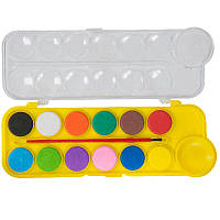 Краски акварельные, 12 цветов, пластиковая коробка, ZB.6559-08