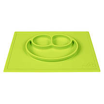 Силіконова тарілка-килимок EZPZ Happy Mat Колір — Зелений, фото 2