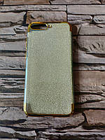 Чохол блискучий для Huawei Y6 2018 Золотий обідок