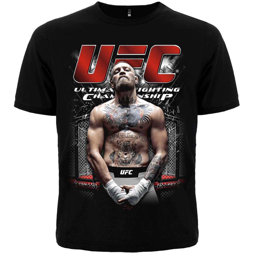 Чорна футболка UFC: Конор Макгрегор (Conor McGregor), Розмір M
