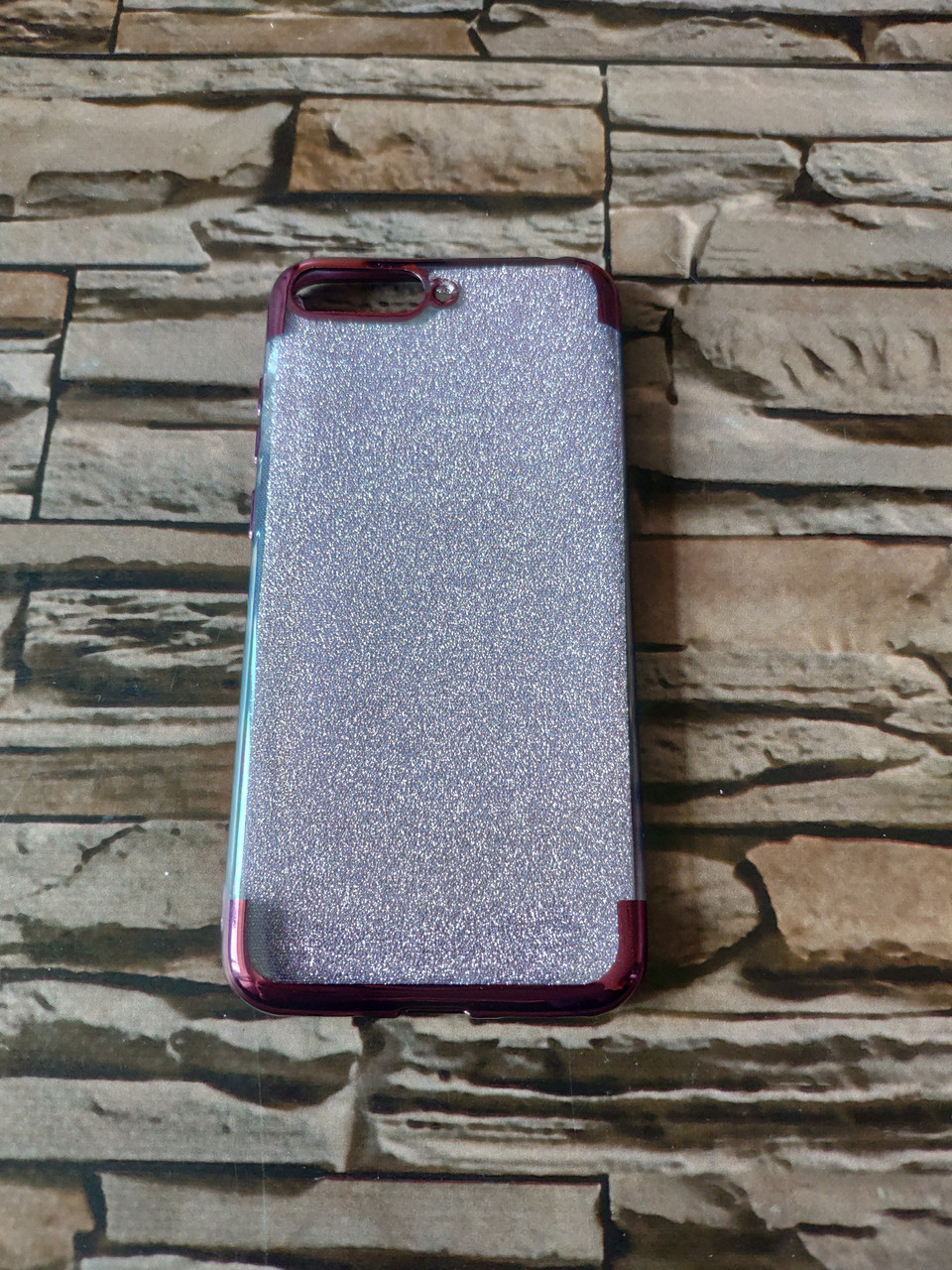 Чохол блискучий для Huawei Y6 2018 Бузковий обідок