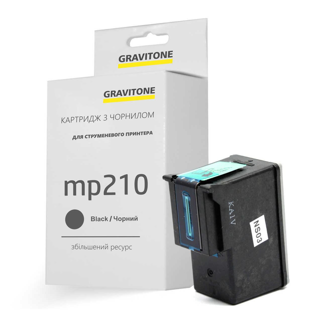 Canon Pixma MP210 картридж чорний сумісний, збільшений ресурс (25 мл) Gravitone