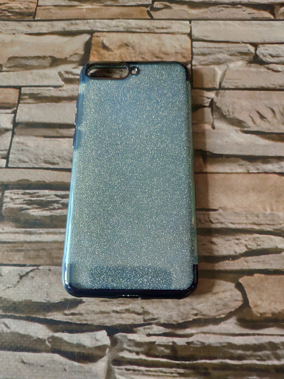 Чохол блискучий для Huawei Y6 2018 Чорний обідок