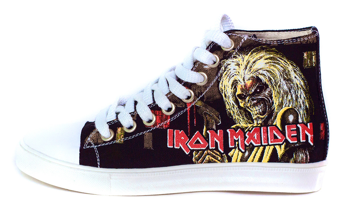 Converse best sale iron maiden