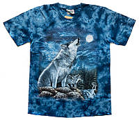 Футболка Волк воющий на скале (Rock Eagle,Tie Dye), Размер M