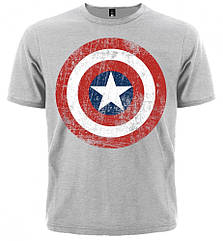 Футболка Captain America (меланж), Розмір XXXL (XXL Euro)