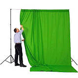 Фон студійний тканинний Visico PBM-3030 green Chroma Key 3х3м, фото 4