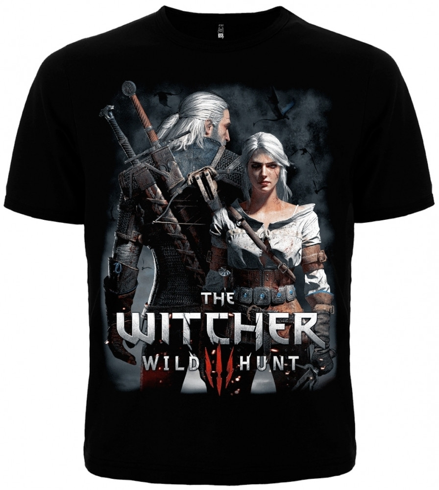 Футболка The Witcher 3: Wild Hunt, Geralt And Ciri (Відьмак 3: Дике полювання, Геральт і Цири) Розмір M