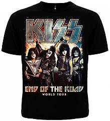 Чорна футболка Kiss "End of the Road" (world tour), Розмір XXXL (XXL Euro)