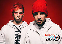 Плакат Twenty One Pilots (red)