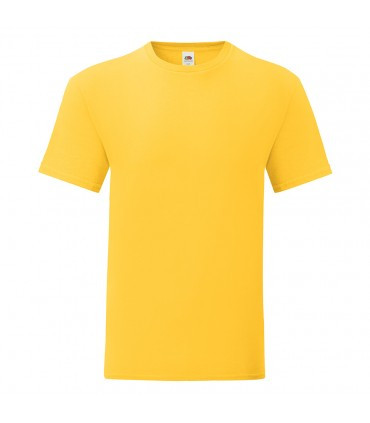 Чоловіча футболка однотонна жовта 430-34