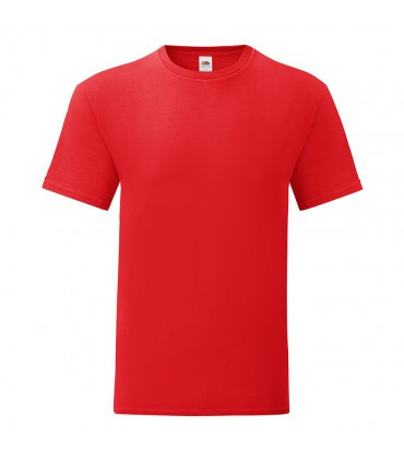 Чоловіча футболка однотонна червона 430-40