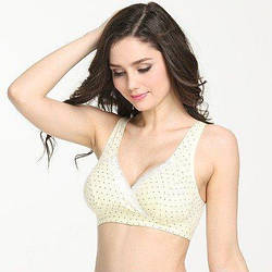 Бюстгальтер для годування 1118 жовті крапки DS, розмір M