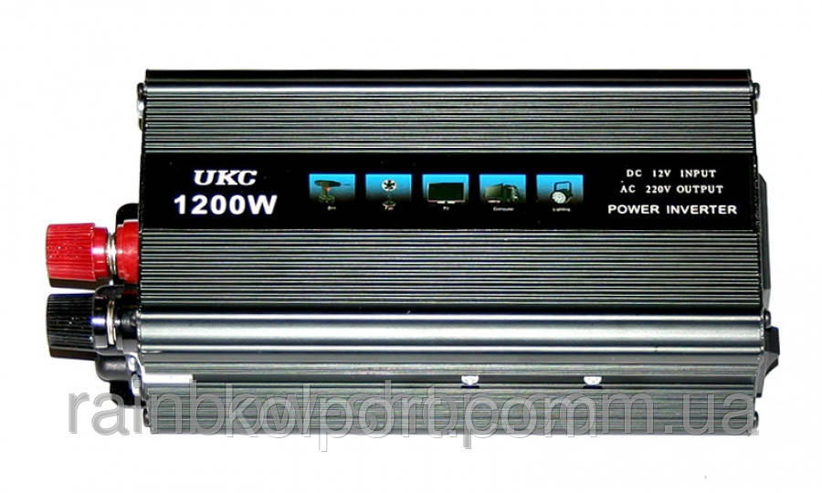 UKC — Інвертор напруги автомобільний, SSK-1200, 12/220, 1200W