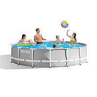 Каркасный круглый бассейн INTEX (26710) без фильтр-насоса диаметр 366 см, высота 76 см