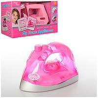 Детский Утюг Toy Joy JY1035-36, 16см звук,свет, розовый на батарейках ...
