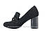 Туфлі жіночі замшеві, чорні V 1236, фото 4