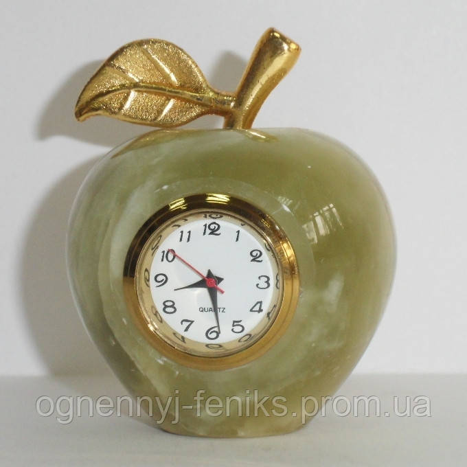 Яблоко с часами из камня "Оникс" - фото 2 - id-p85386115