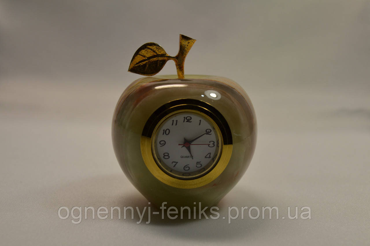 Яблоко с часами из камня "Оникс" - фото 4 - id-p85386115