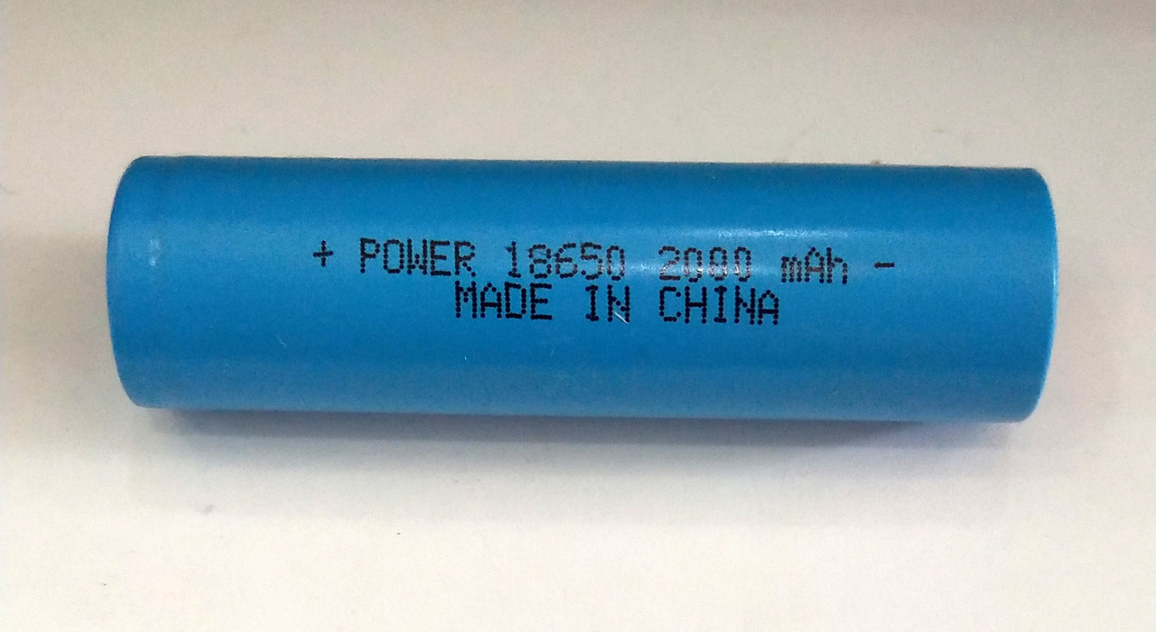 Літієвий акумулятор Li-ion 18650 Blue 2000 mAh