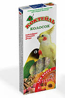 Природа Колосок коктейль «Мультифрукт, ореховый, цитрус» для средних попугаев, 90 гр