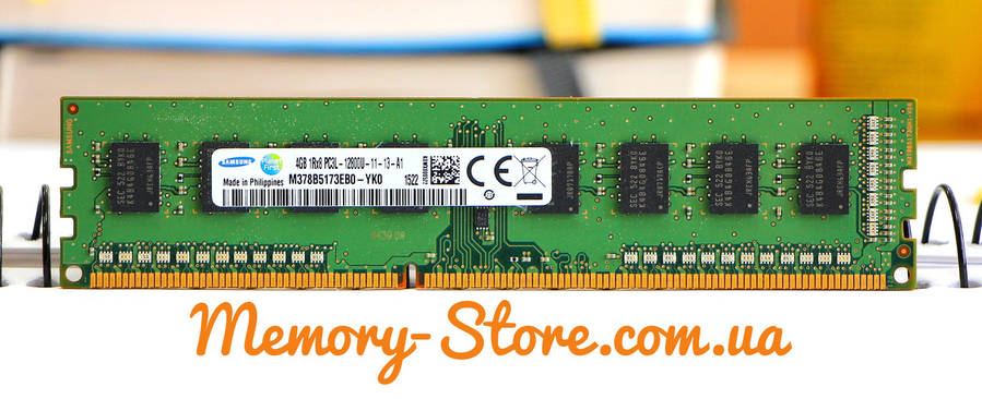 Оперативна пам'ять для ПК Samsung DDR3 4Gb 1Rx8 PC3L-12800 1600MHz, Intel та AMD, б/в, фото 1