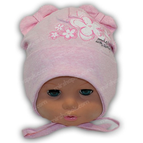 Шапка трикотажная польская на завязках