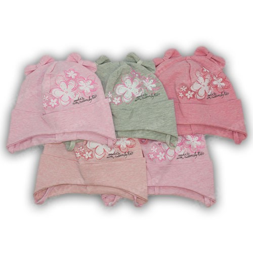 Шапка трикотажная польская на завязках