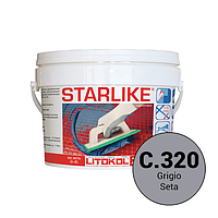 Litokol Starlike базовые цвета C.320 Cерый шелк 5 кг затирка для швов STRGST0005