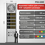 Комплект світлодіодних табло автозаправок "PS2-320E" (висота символу 320 мм), фото 2