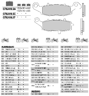 Мотоколодки BREMBO 07KA1907 аналог FDB2048 / TRW MCB682 / BREMBO 07KA19SA /BRAKING BR 772/EBC FA229, фото 4