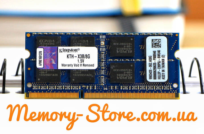 Оперативна пам'ять для ноутбука Kingston DDR3 8GB PC3-10600S 1333MHZ 1.5 V SODIMM (б/у), фото 1