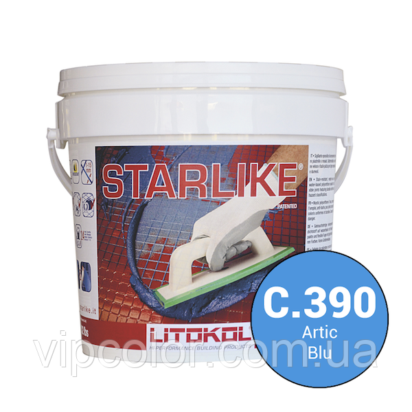 Litokol Starlike Glamour Collection С. 390 Арктичний голубий 5 кг Двокомпонентна затирка для фуги