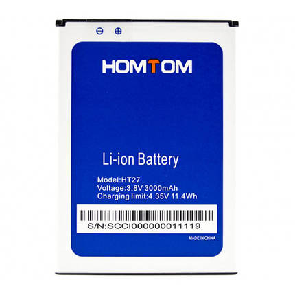 Акумуляторна батарея Homtom HT27 (3000 mAh), фото 2