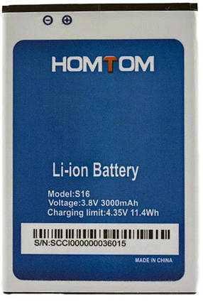 Акумуляторна батарея Homtom S16 (3000 mAh), фото 2