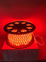 Светодиодная лента LED 3528-60 220V IP67 Красная (СТАНДАРТ)
