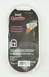 Станок для гоління Wilkinson (Schick) Quattro for Woman + Гель Gillette Venus Satin Care 2-в-1 01102-1, фото 4