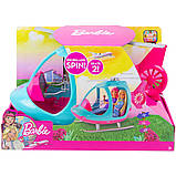 Вертолет Барби Barbie Travel Pink and Blue Helicopter with Spinning Rotors, фото 9
