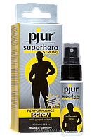 Пролонгуючий спрей pjur Superhero Strong Spray 20 ml, з екстрактом імбиру, вбирається в шкіру Feromon